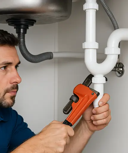 Kitchen sink pipe repair Aldine TX — clogged or leaking sink repair